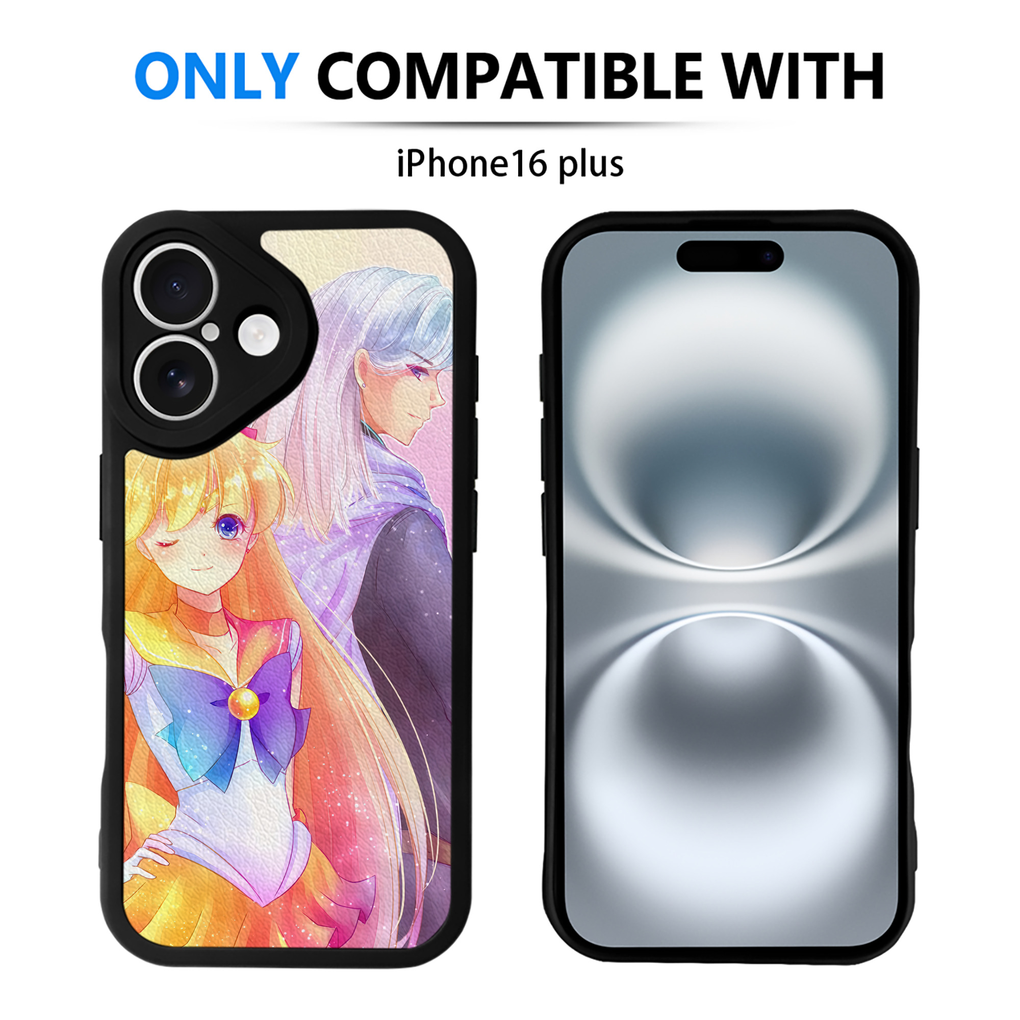（画像用） 美少女戦士セーラームーン Sailor Moon 【iPhone 16シリーズ対応】シリコンスマホケース（レザー調） 材質：シリコン